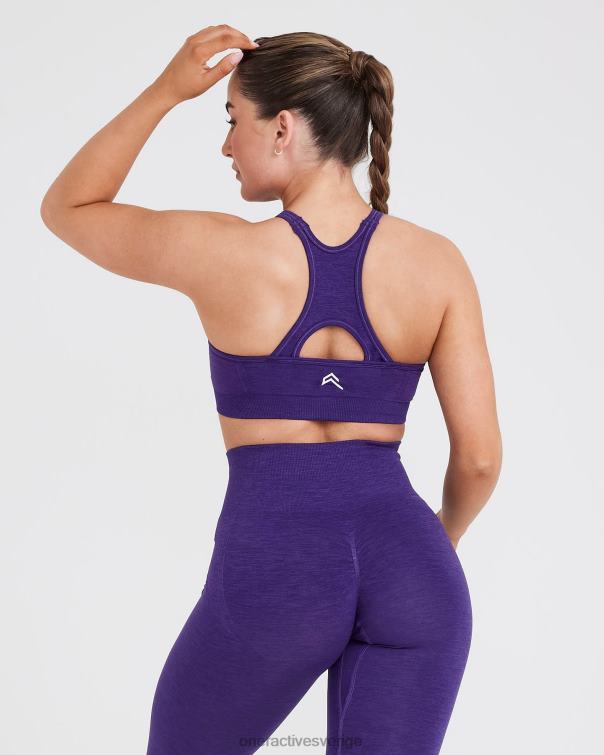 Kläder ametist 4B046186 enkel sömlös bralette med hög hals Oner Active