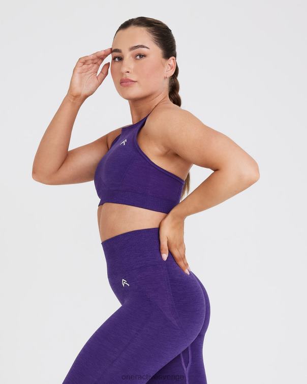 Kläder ametist 4B046186 enkel sömlös bralette med hög hals Oner Active