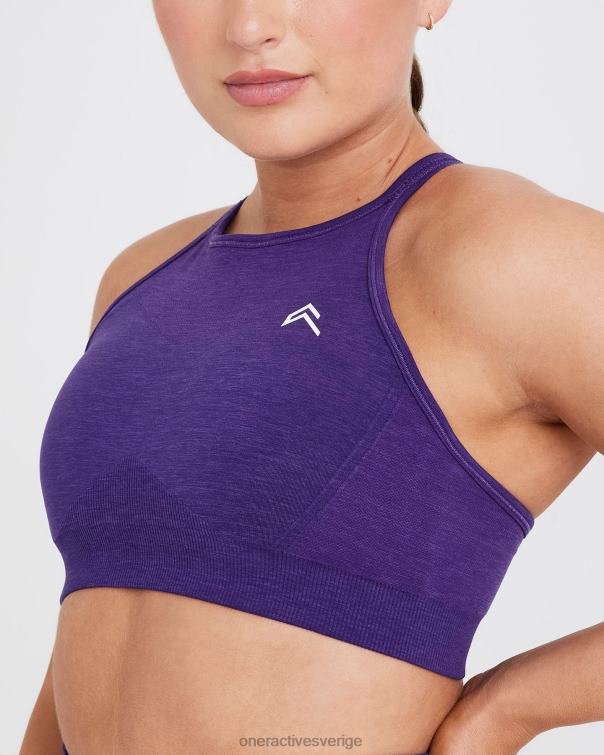 Kläder ametist 4B046186 enkel sömlös bralette med hög hals Oner Active