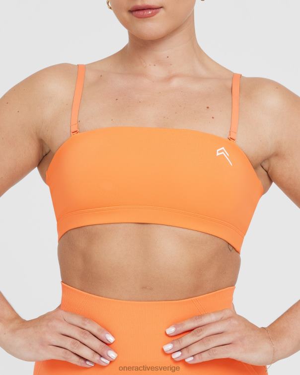 Kläder aprikos apelsin 4B046142 vardagsbandeau bralette Oner Active