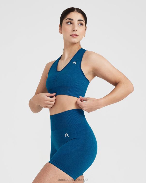 Kläder bensin blå märgel 4B046144 klassisk sömlös 2,0 v-ringad bralette Oner Active