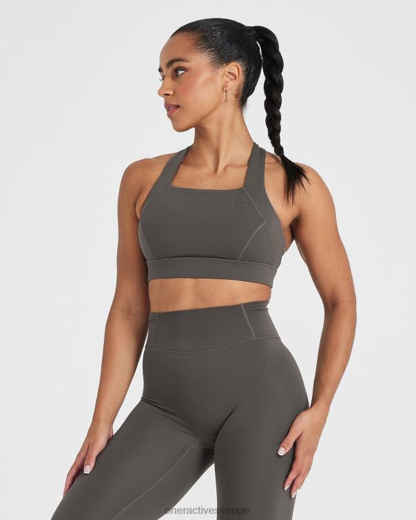 Kläder djup taupe 4B046102 tidlös bralette med fyrkantig hals Oner Active