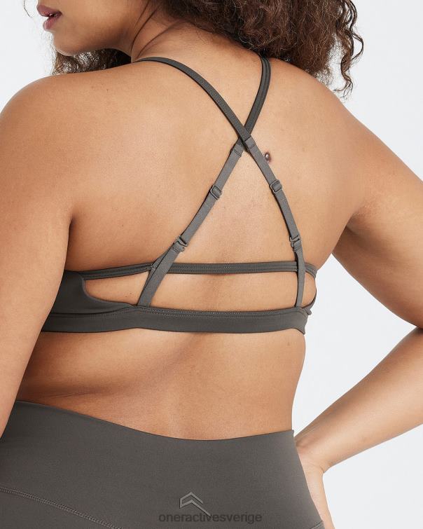 Kläder djup taupe 4B046128 tidlös bralette med remmar Oner Active