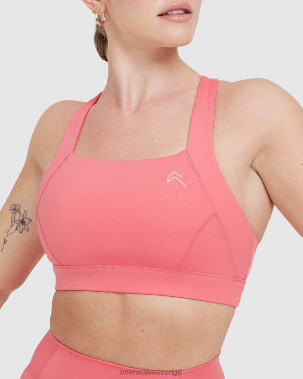 Kläder förstärka rosa 4B046177 tidlös bralette med fyrkantig hals Oner Active
