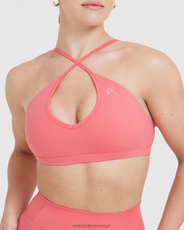 Kläder förstärka rosa 4B046181 tidlös bralette med remmar Oner Active