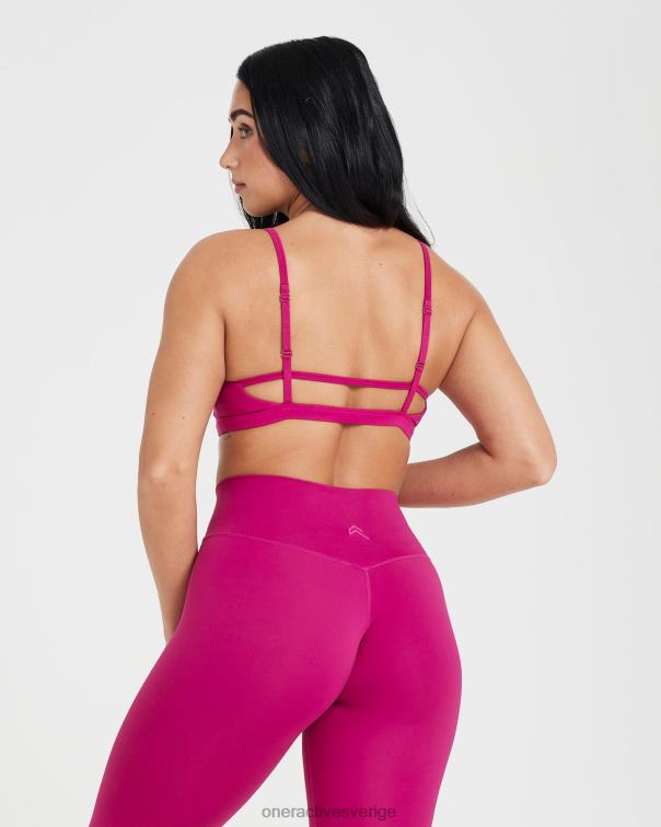 Kläder fuchsia 4B046189 tidlös bralette med remmar Oner Active