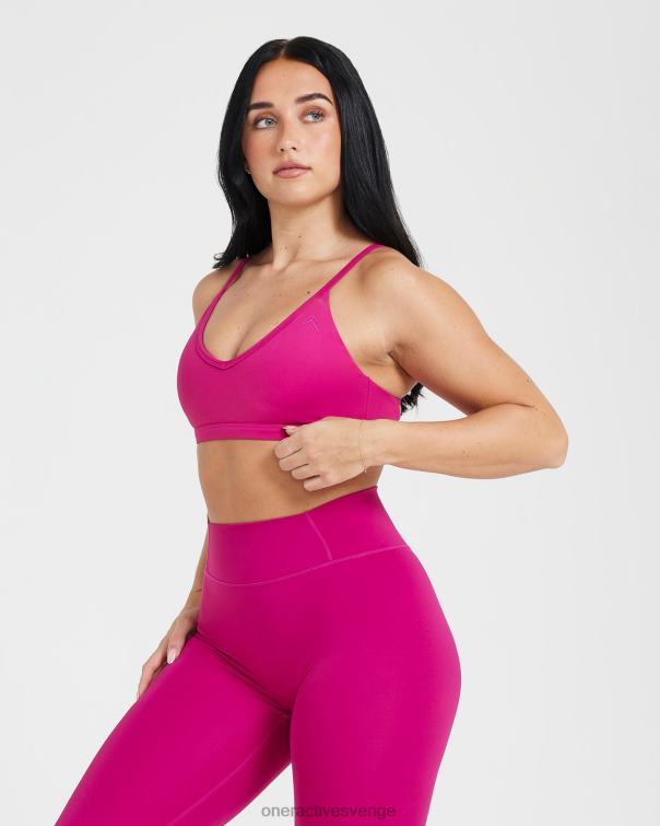 Kläder fuchsia 4B046189 tidlös bralette med remmar Oner Active