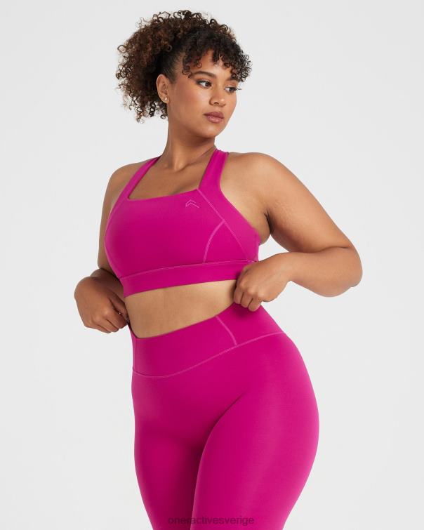 Kläder fuchsia 4B04696 tidlös bralette med fyrkantig hals Oner Active