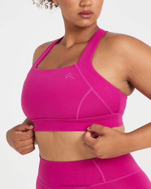 Kläder fuchsia 4B04696 tidlös bralette med fyrkantig hals Oner Active