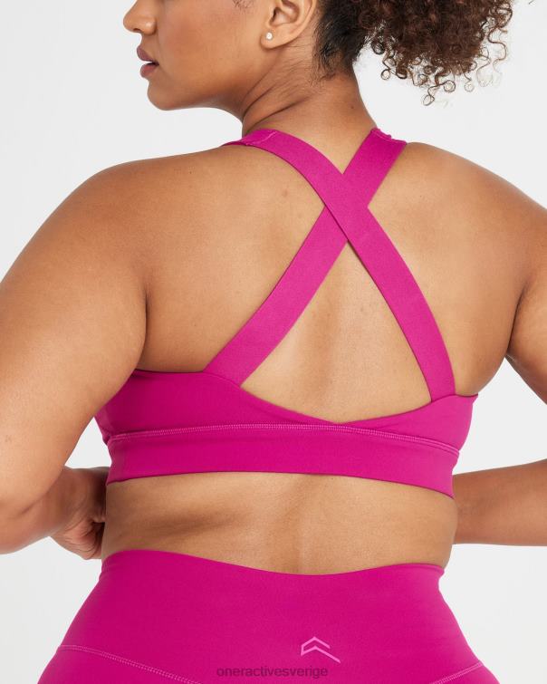 Kläder fuchsia 4B04696 tidlös bralette med fyrkantig hals Oner Active