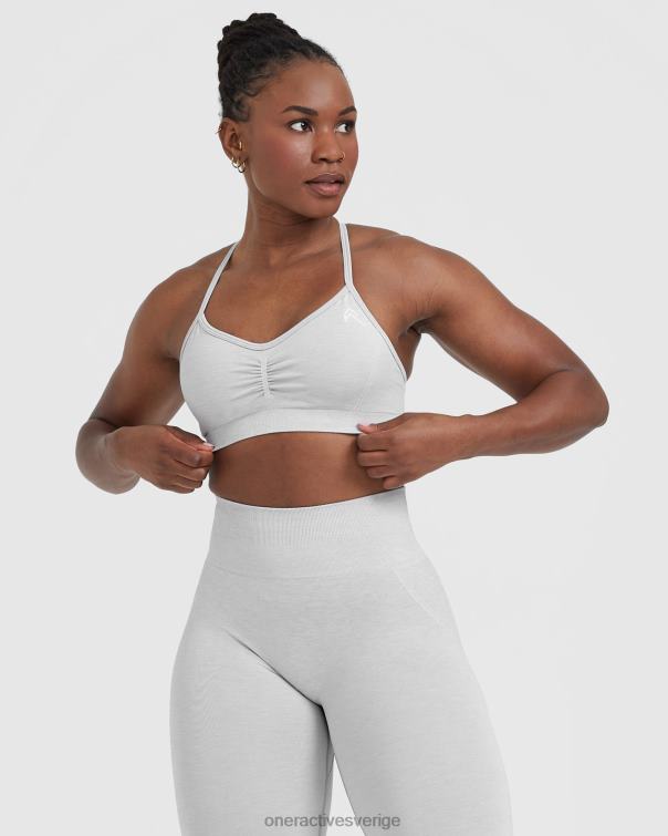 Kläder grå märgel 4B046116 enkel bralette med remmar Oner Active