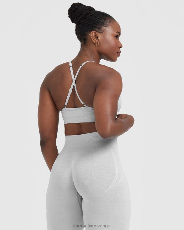Kläder grå märgel 4B046116 enkel bralette med remmar Oner Active
