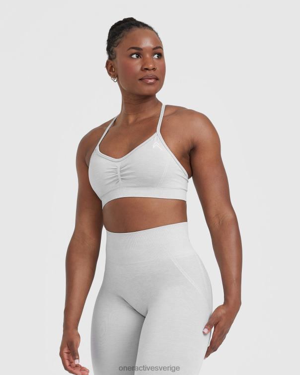 Kläder grå märgel 4B046116 enkel bralette med remmar Oner Active
