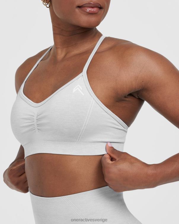 Kläder grå märgel 4B046116 enkel bralette med remmar Oner Active