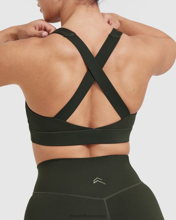 Kläder kaki 4B046166 tidlös bralette med fyrkantig hals Oner Active