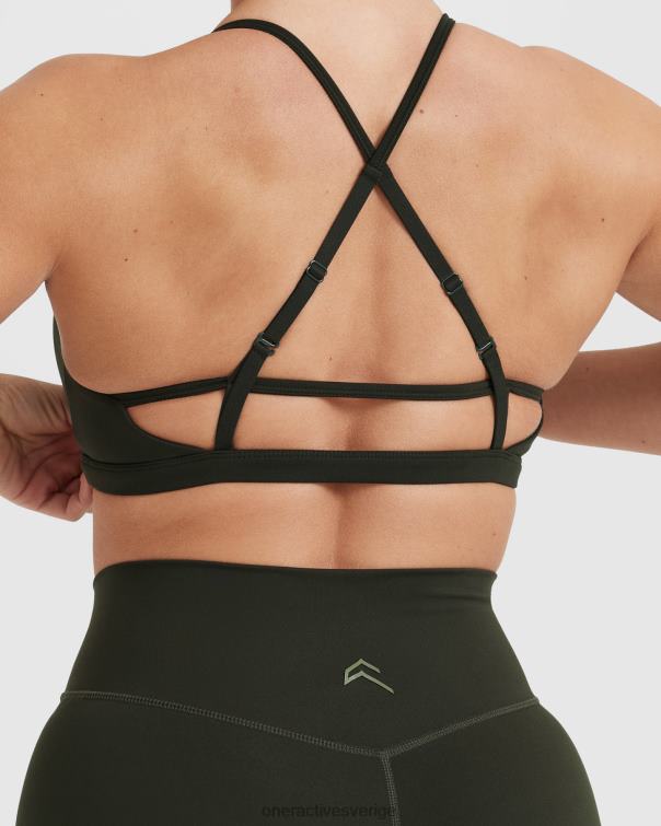 Kläder kaki 4B046194 tidlös bralette med remmar Oner Active