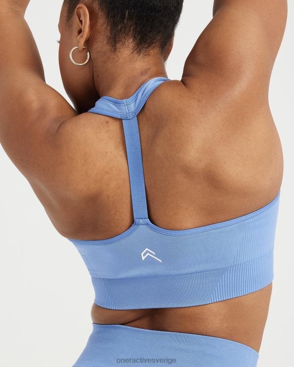 Kläder ljus denim märgel 4B046138 klassisk sömlös 2,0 v-ringad bralette Oner Active