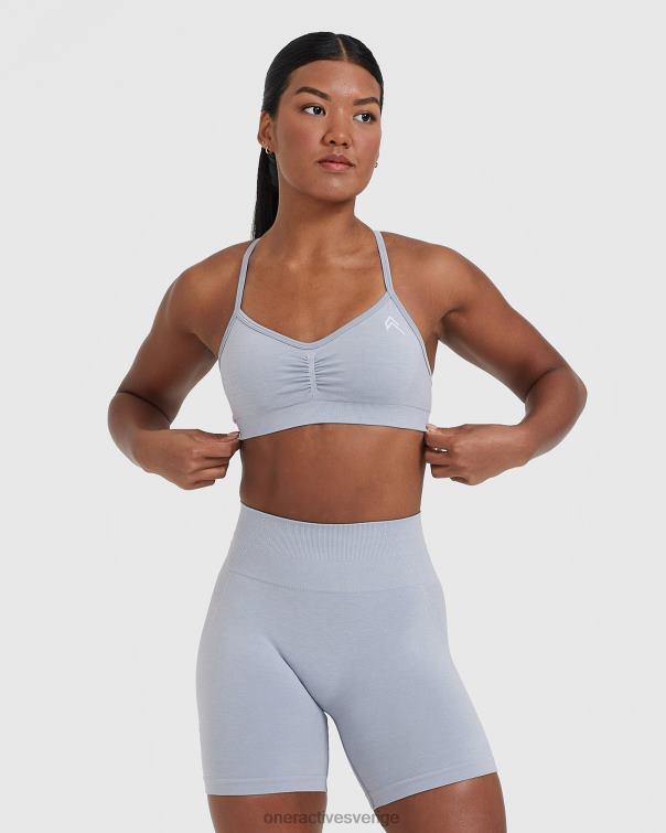 Kläder metallgrå 4B046115 enkel bralette med remmar Oner Active