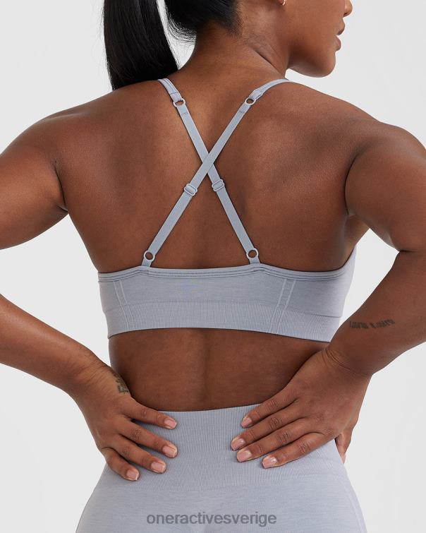 Kläder metallgrå 4B046115 enkel bralette med remmar Oner Active