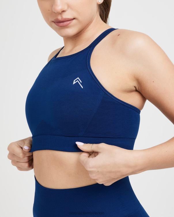 Kläder midnatt 4B046215 enkel sömlös bralette med hög hals Oner Active