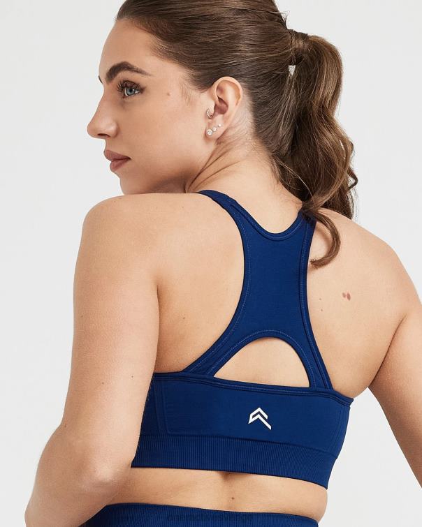 Kläder midnatt 4B046219 enkel sömlös bralette med hög hals Oner Active