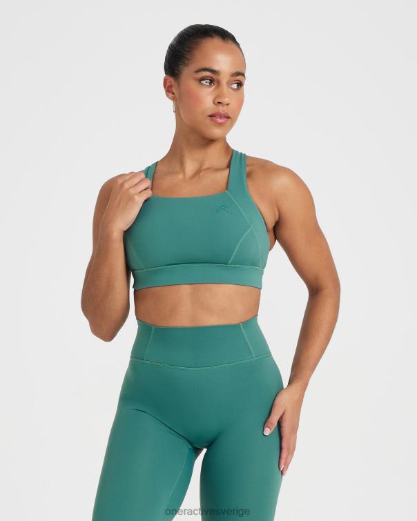 Kläder mineralgrönt 4B046100 tidlös bralette med fyrkantig hals Oner Active