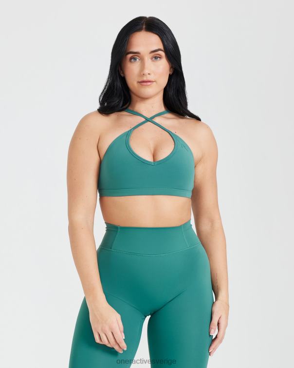 Kläder mineralgrönt 4B046171 tidlös bralette med remmar Oner Active