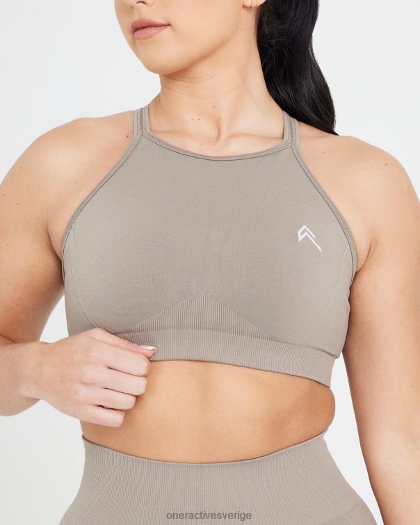 Kläder minky 4B046210 enkel sömlös bralette med hög hals Oner Active
