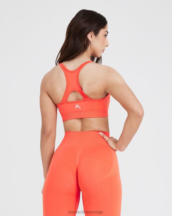 Kläder persikoblomma 4B046175 enkel sömlös bralette med hög hals Oner Active