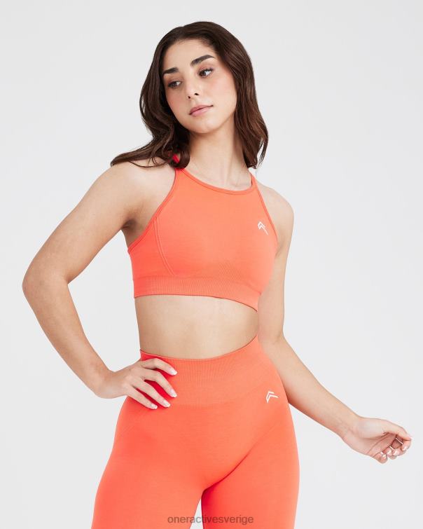 Kläder persikoblomma 4B046175 enkel sömlös bralette med hög hals Oner Active