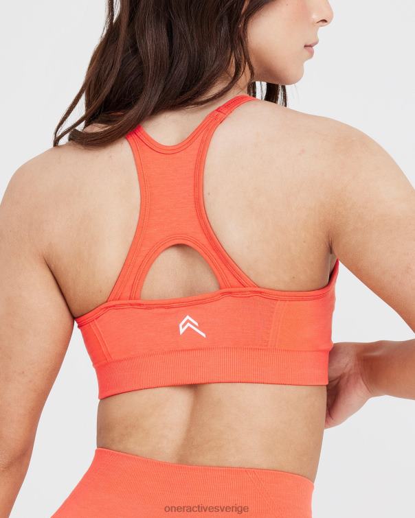 Kläder persikoblomma 4B046175 enkel sömlös bralette med hög hals Oner Active