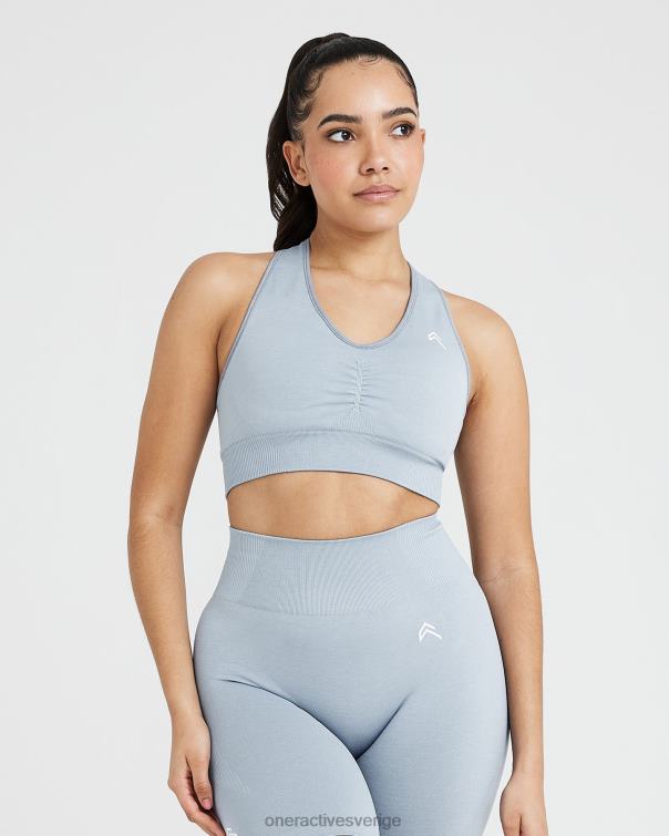 Kläder rök grå märgel 4B046146 klassisk sömlös 2,0 v-ringad bralette Oner Active