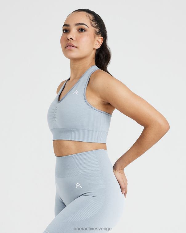 Kläder rök grå märgel 4B046146 klassisk sömlös 2,0 v-ringad bralette Oner Active