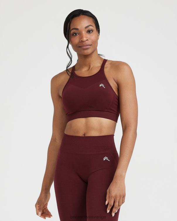 Kläder rosenträ 4B046202 enkel sömlös bralette med hög hals Oner Active