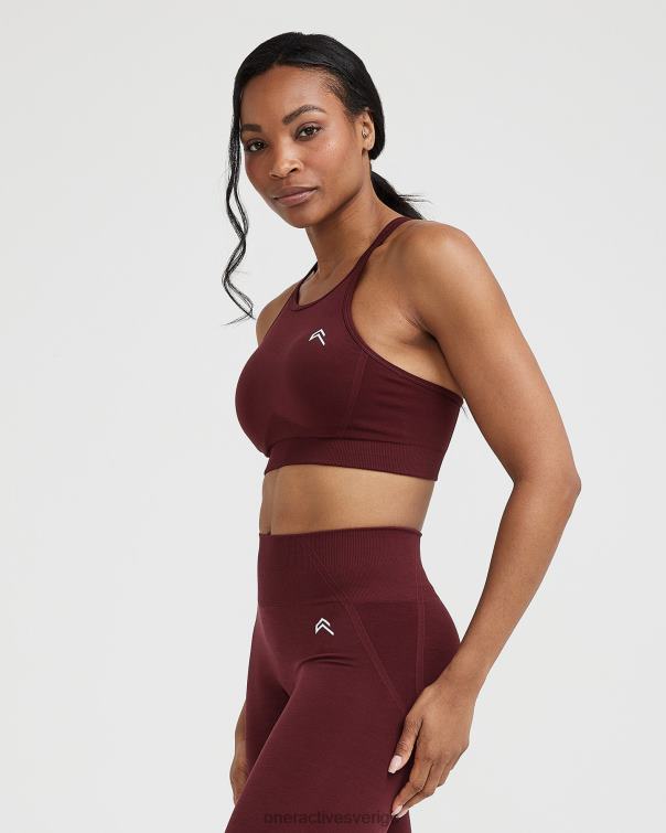 Kläder rosenträ 4B046202 enkel sömlös bralette med hög hals Oner Active
