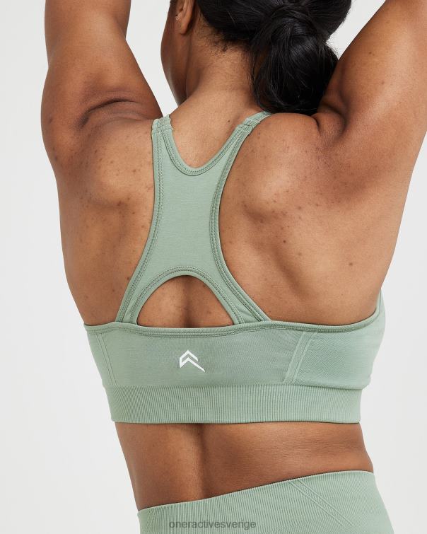 Kläder salvia 4B046139 enkel sömlös bralette med hög hals Oner Active