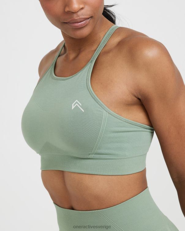 Kläder salvia 4B046198 enkel sömlös bralette med hög hals Oner Active