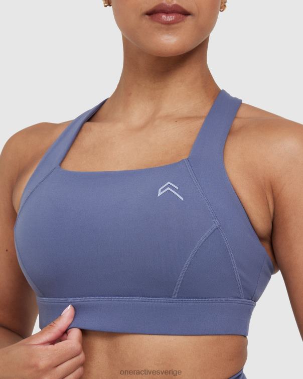 Kläder skifferblå 4B046167 tidlös bralette med fyrkantig hals Oner Active