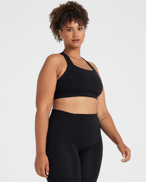 Kläder svart 4B046103 tidlös bralette med fyrkantig hals Oner Active