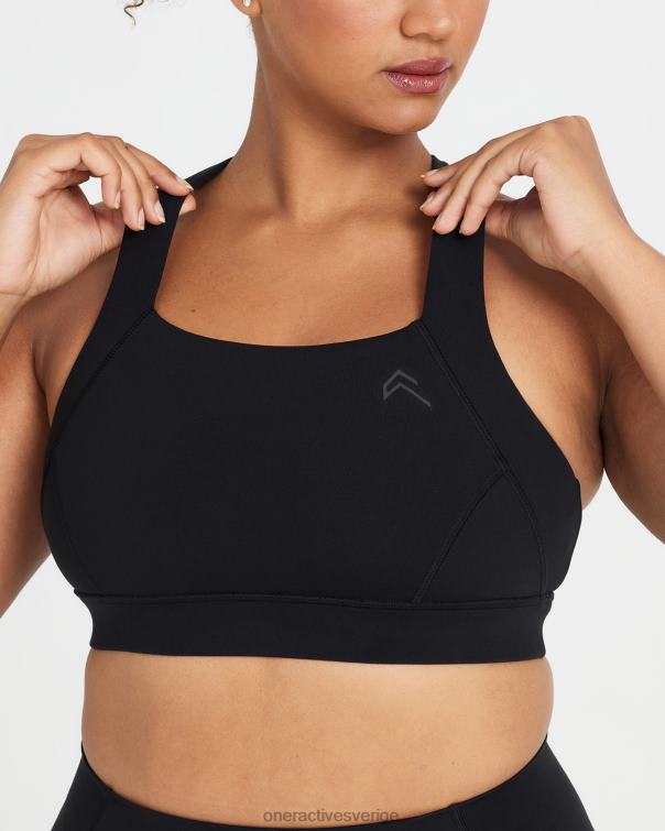 Kläder svart 4B046103 tidlös bralette med fyrkantig hals Oner Active
