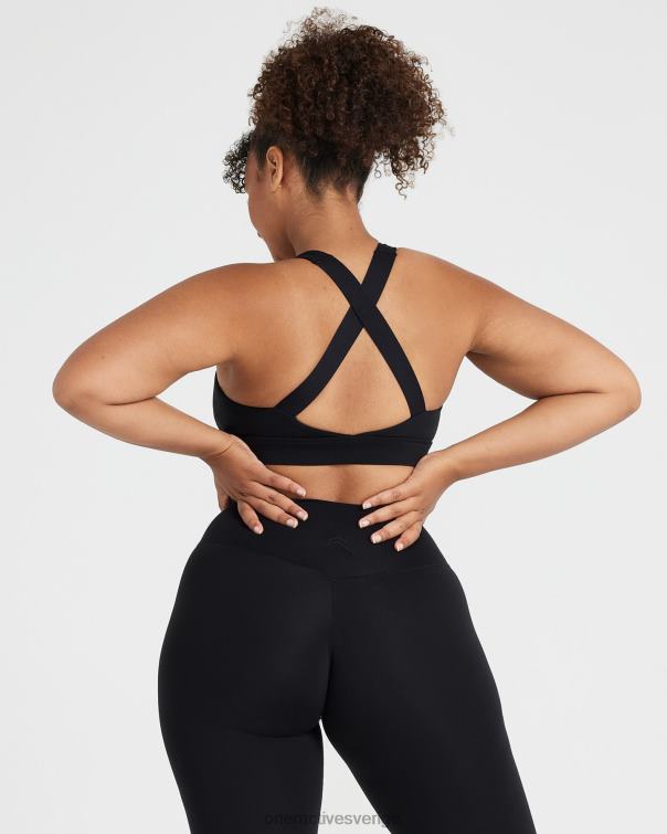 Kläder svart 4B046103 tidlös bralette med fyrkantig hals Oner Active