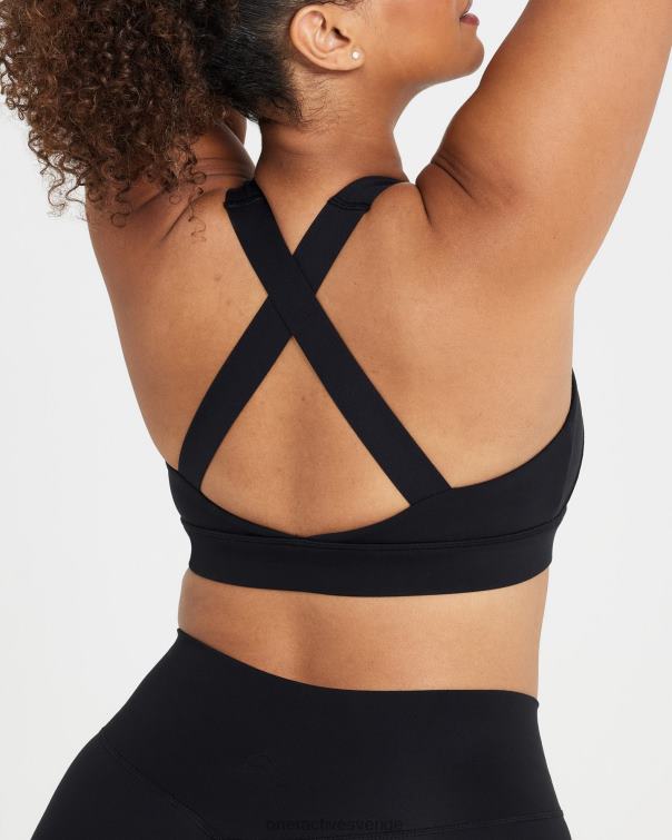 Kläder svart 4B046103 tidlös bralette med fyrkantig hals Oner Active