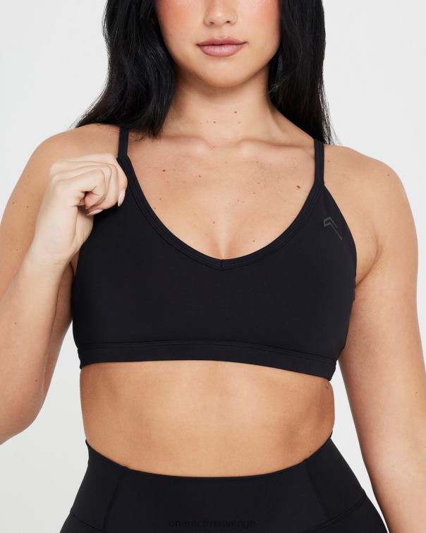 Kläder svart 4B046143 tidlös bralette med remmar Oner Active