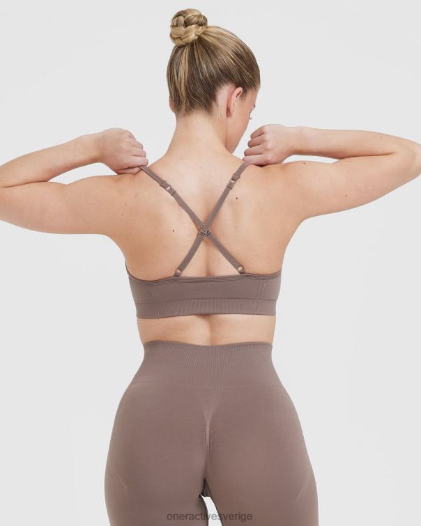 Kläder tvättad kallbrun 4B04693 enkel bralette med remmar Oner Active