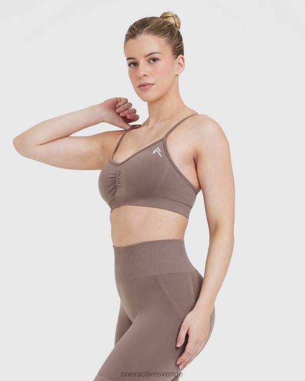 Kläder tvättad kallbrun 4B04693 enkel bralette med remmar Oner Active
