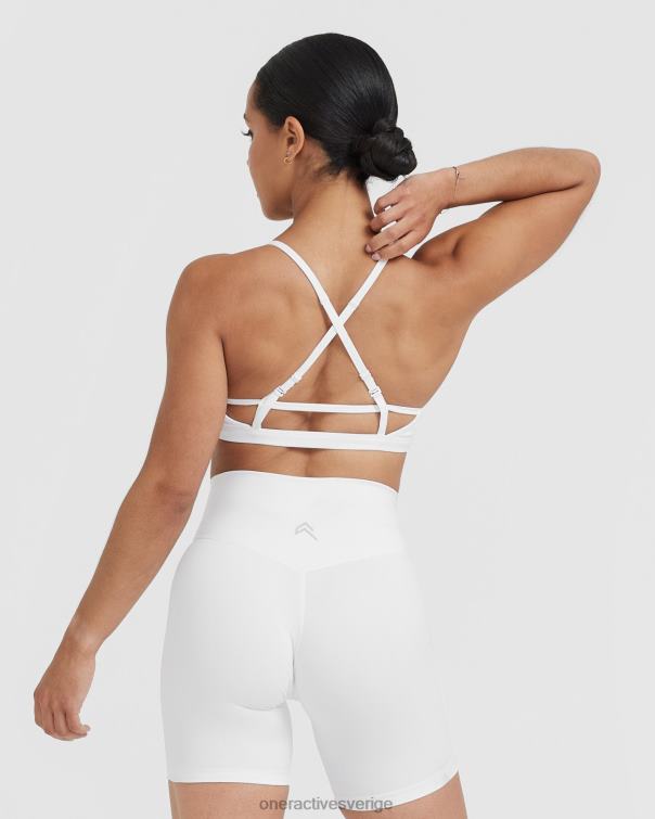 Kläder vit 4B046153 tidlös bralette med remmar Oner Active
