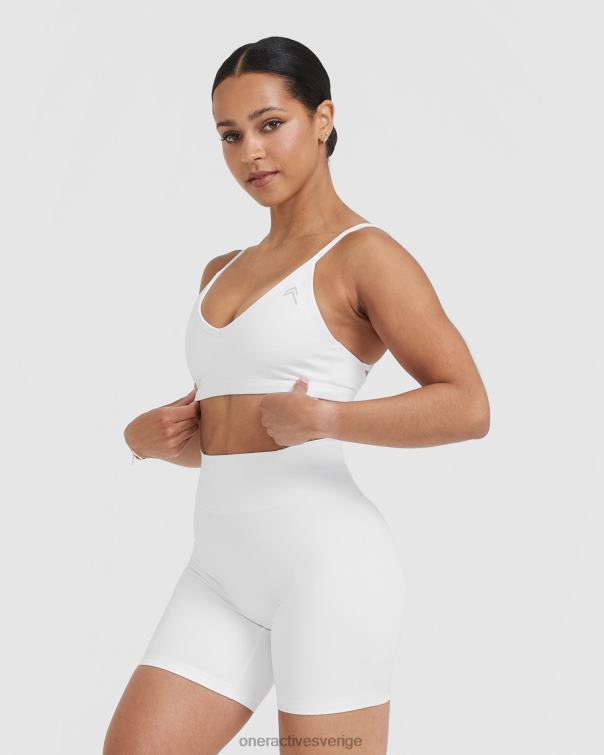 Kläder vit 4B046153 tidlös bralette med remmar Oner Active