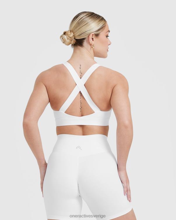 Kläder vit 4B046182 tidlös bralette med fyrkantig hals Oner Active