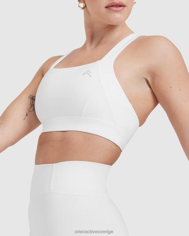 Kläder vit 4B046182 tidlös bralette med fyrkantig hals Oner Active