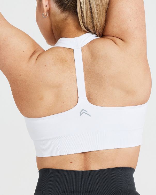 Kläder vit 4B046192 klassisk sömlös 2,0 v-ringad bralette Oner Active